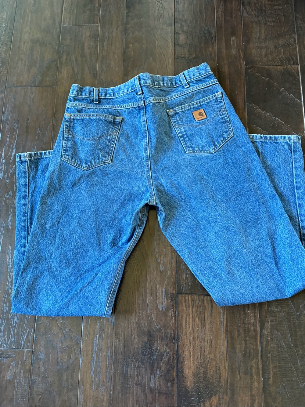 Carhartt Men's Relaxed Fit Blue Denim Jeans Sz 38 x 34 100% Cotton - Picture 7 of 11